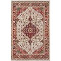 Momeni Lenox Traditional Area Rug, Red - 5 x 5 ft. Round LENOXLE-02RED500R